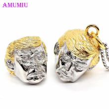 Punk Jewelry Sets For Men Steel Gothic Metal Pendant Necklace Ring Set The Old Men jesus Religious JS031