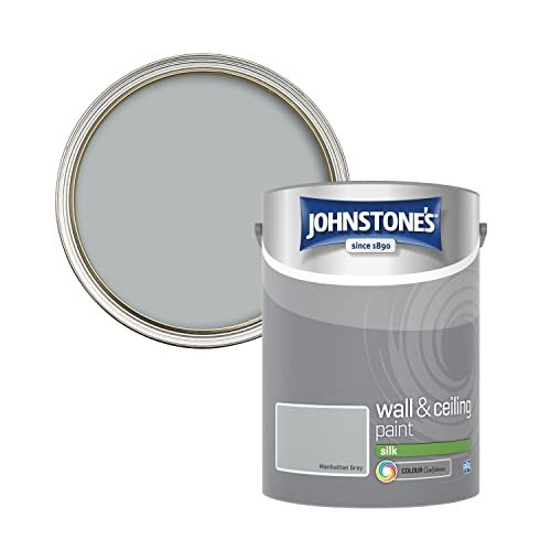 Johnstone's - Wall & Ceiling Paint - Manhattan Grey - Silk Finish ...