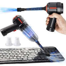 3-in-1 Computer Vacuum Cleaner, Compressed Air Duster Blower, Portable Handheld Cordless Car Hoover, Rechargeable, Mini Keyboard Cleaner Kit, Electric