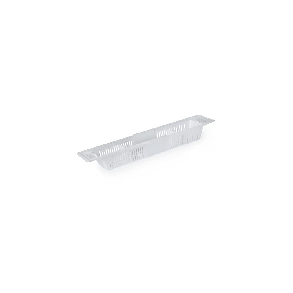 Blue Canyon Extendable Over Bath Rack| Durable Plastic Shower Caddy| Convenient Bathroom Storage for All Your Toiletries, Including Soaps, Sponges,