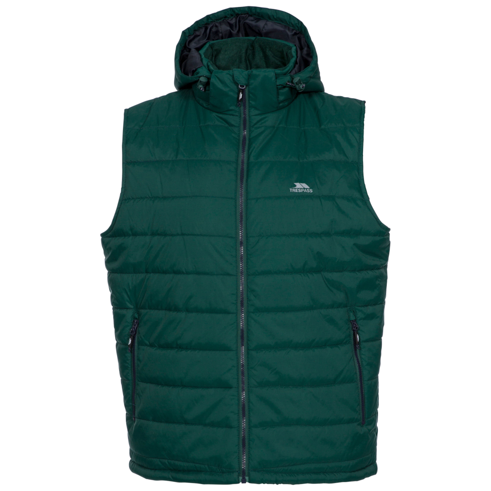 (S, Forest Green) Trespass Mens Padded Gilet Bodywarmer Franklyn