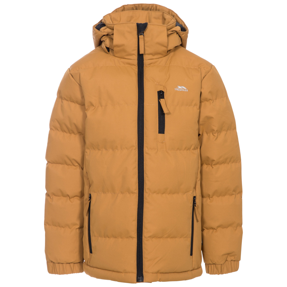 Trespass (7-8 Years, Sandstone) Padded Jacket Hooded Tuff Boys Brown,Not,Specified 7-8Yrs