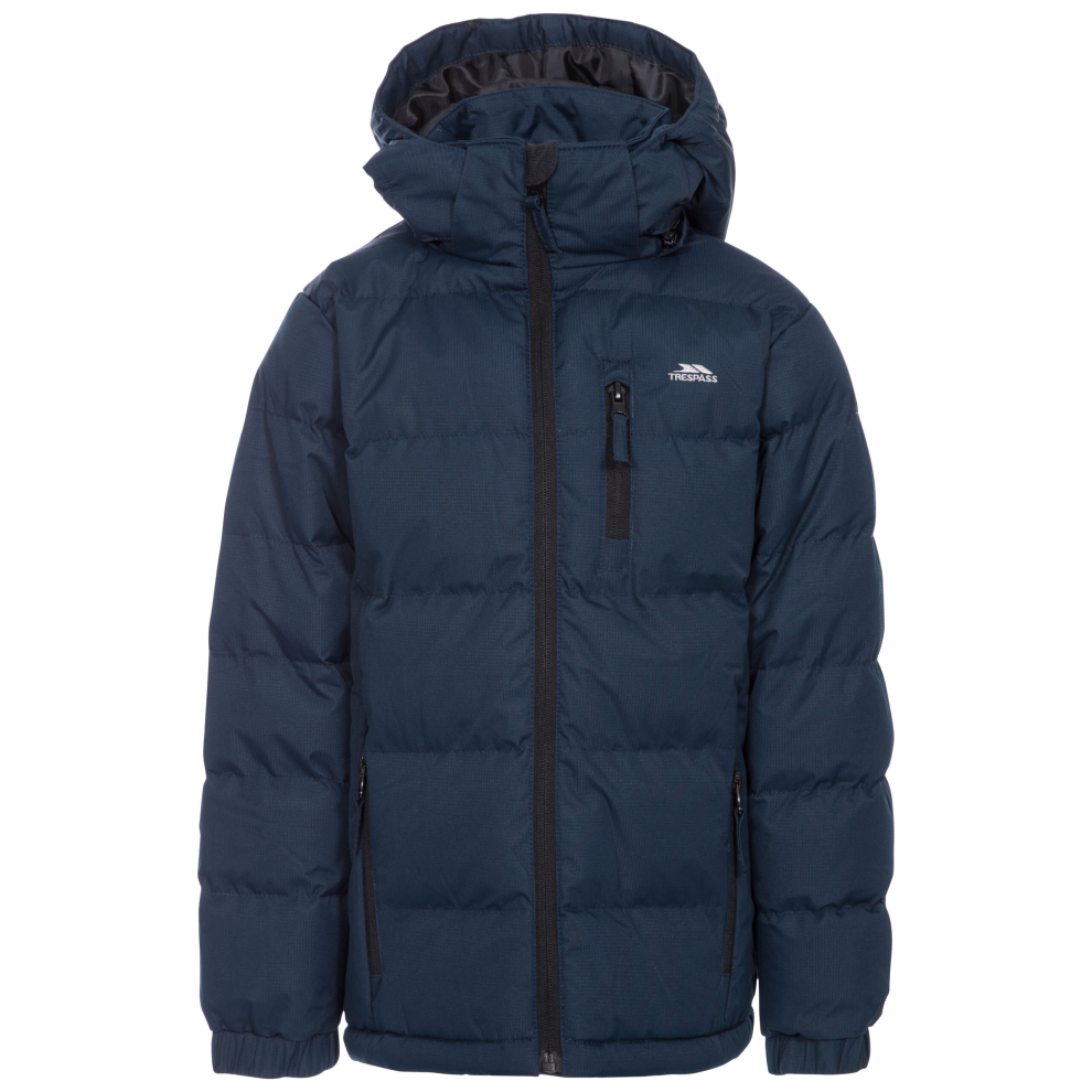 Trespass (7-8 Years, Navy) Padded Jacket Hooded Tuff Boys Blue,Not,Specified 7-8Yrs