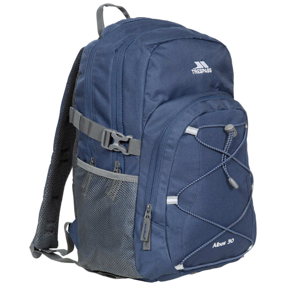 (EACH, Navy) Trespass 30L Backpack Rucksack for Hiking Albus