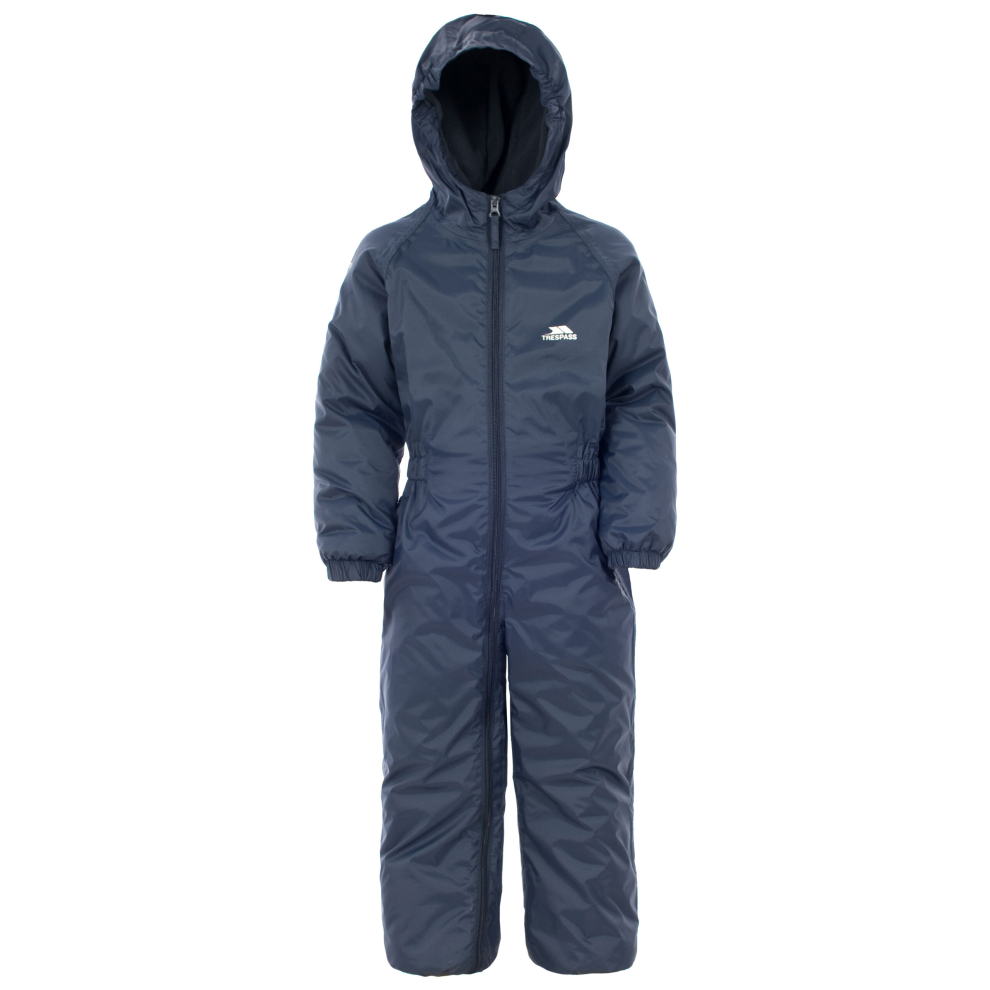 (3-4 Years, Navy Blue) Trespass Kids Rainsuit Waterproof Dripdrop