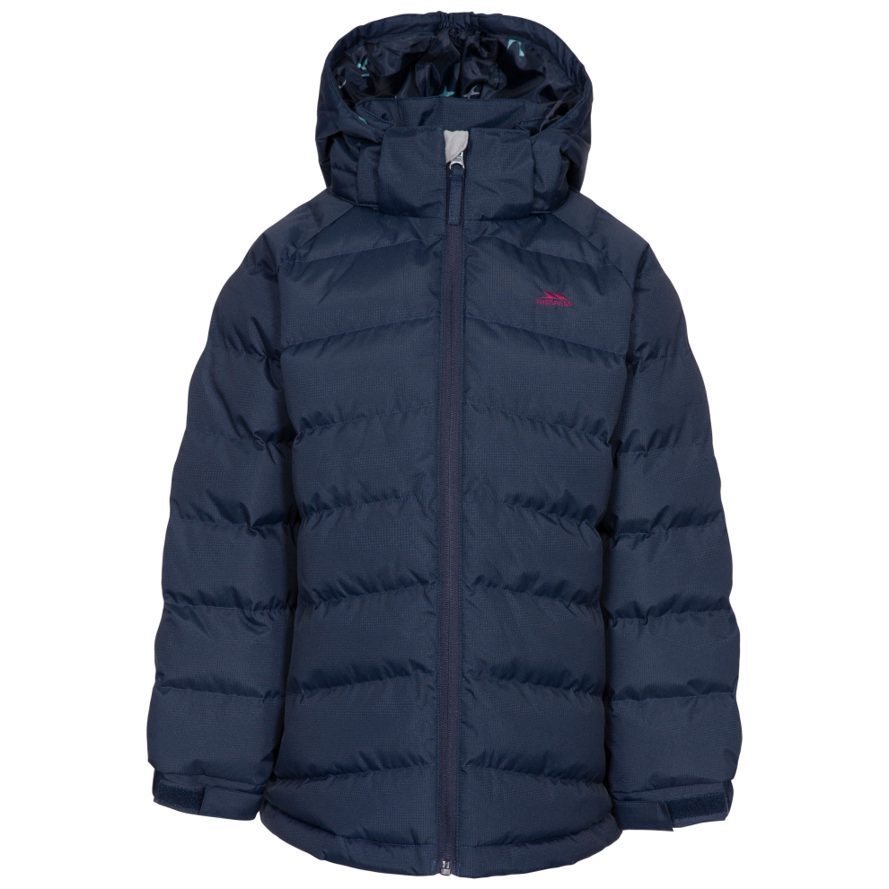 Trespass (2-3 Years, Navy) Girls Padded Jacket Hooded Amira