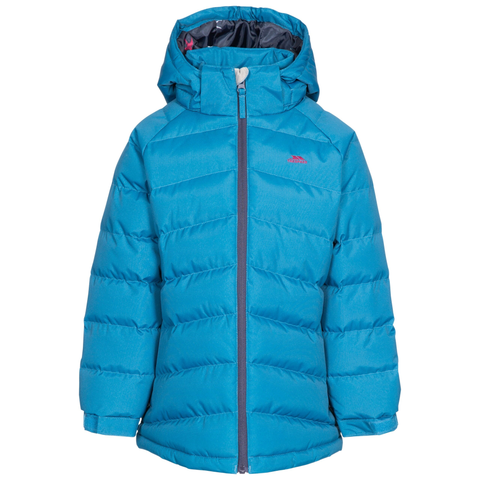 Trespass (3-4 Years, Cosmic Blue) Girls Padded Jacket Hooded Amira
