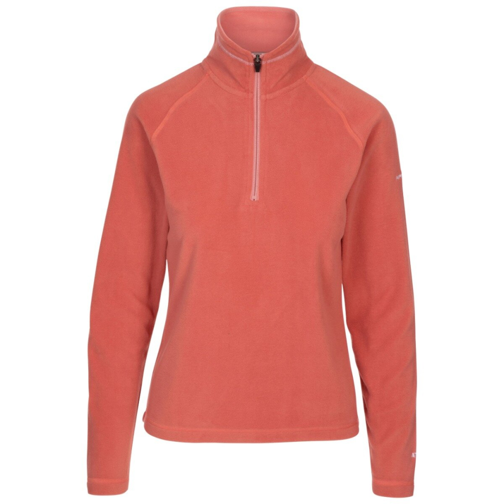 (14, Rhubarb) Trespass Womens Fleece Jacket With 1/2 Zip Skylar