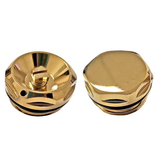 Gold Blanking and Bleeding Valve Plug