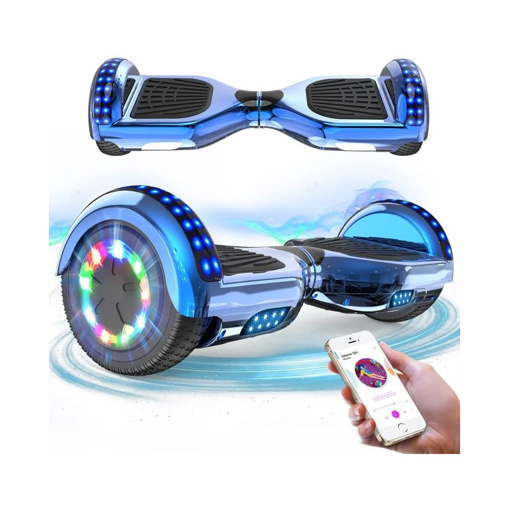 (6.5'' Hoverboards, Self Balanced Electric Scooter Segway Gifts for Kids Gifts Toys with Bluetooth and LED Lights) 6.5'' Hoverboards E Scooter Segway