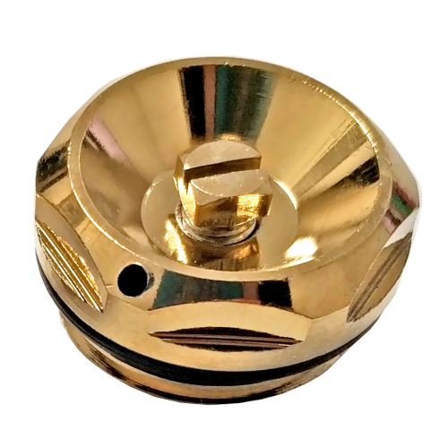 Gold Blanking and Bleeding Valve Plug 1