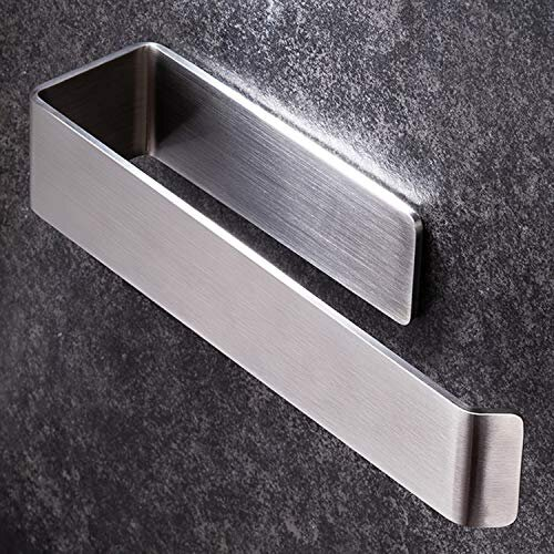 YIGII Self Adhesive Hand Towel Holder - Bath Towel Ring Stainless Steel Hand Towel Rail for Bathroom
