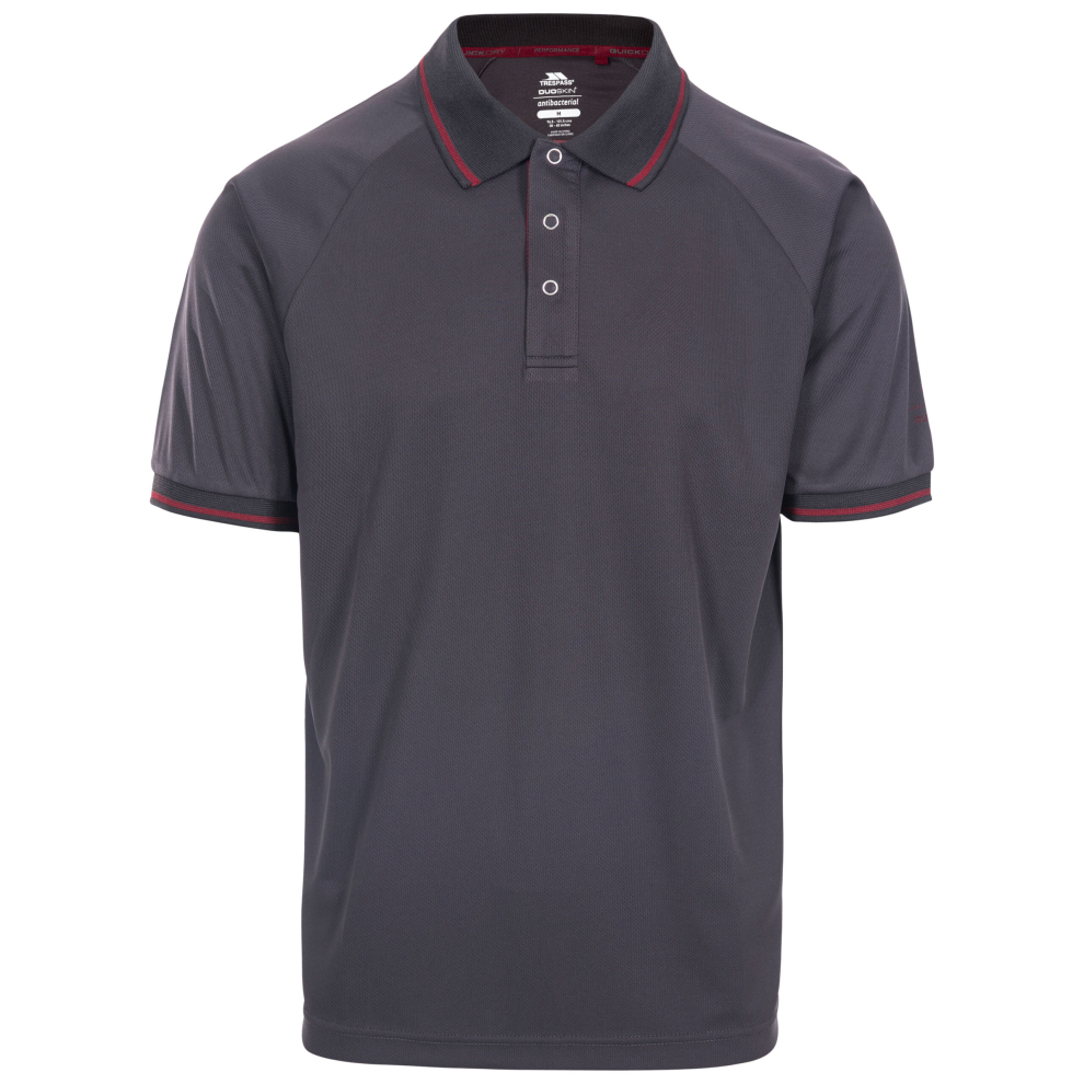 Trespass (Xl, Dark Grey) Bonington Mens Polo Shirt Plain T