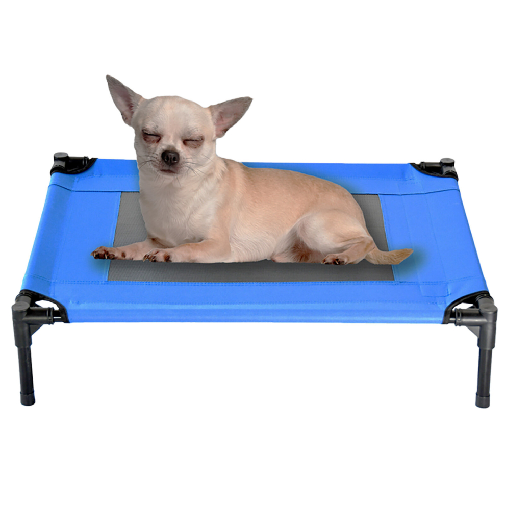 Small Elevated Dog Bed Pet Cat Mesh Raised Cot Indoor Outdoor