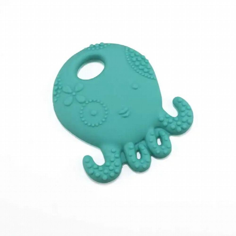 5Pc Octopus Shaped Silicone Pendants Bpa Charms Teether Chewable Toys Jewelry Multicoloured