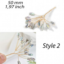 20pcs Wire Wrapped pendant Crystal winding branch base Components for earring making with crystal beaded