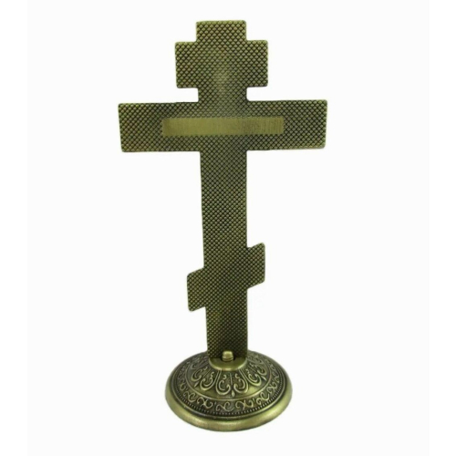 Bronze Home Decoration Figurines Catholic Standing Crucifix Table Cross 1