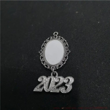 sublimation blank graduation charms hot transfer printing consumables 30pieces/lot