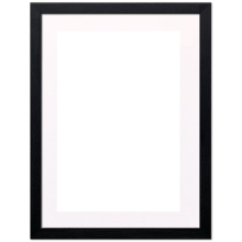 (50x75 cm, Black ) A1 A2 A3 A4 A5 Picture Frame Photo Frame Poster Frames Black, White and Oak Wood