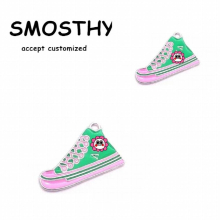 Pink Green Sport Shoe Girl Sorority Charm DIY Greek Fraternity Canvas Shoes Collar Charm Bracelet Necklace Findings OPC069