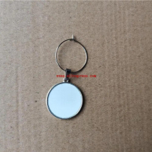 sublimation blank wine charms hot transfer printing wine charm material consumables 30pcs/lot