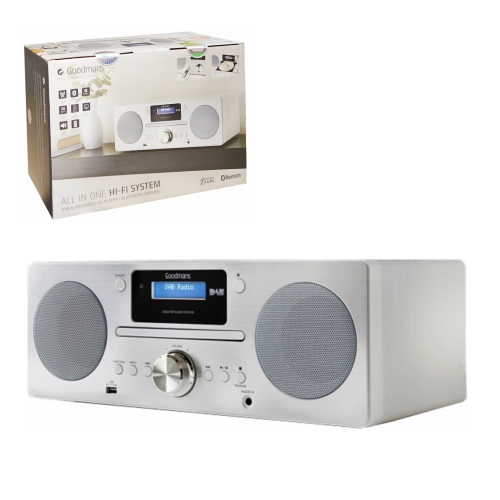 Goodmans Goodmans CD/DAB/FM/USB/Bluetooth All-In-One Hi-Fi System