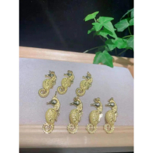 2Pcs Colorful sea horse pendant,color plating charm jewelry,fashion jewelry pendant Necklace