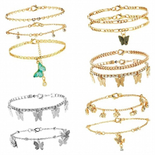 11Piece For European Ankle Bracelets Boho Beach Beaded Chain Anklet Bracelet Set For Women Teen Girls For Girls Foot Jewelry