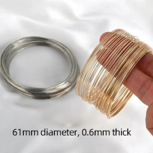 2pcs stainless steel coated memory steel wire spring DIY hand jewelry bead ring connection accessories material