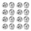 2PCS Stainless Steel Earring Backs Earring Backings Ear Safety Back Pads Backstops Replacement for Fish Hook Earring Studs Hoops 3