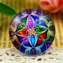 5pcs/Lot 25mm Photo Glass Cabochons Bright
