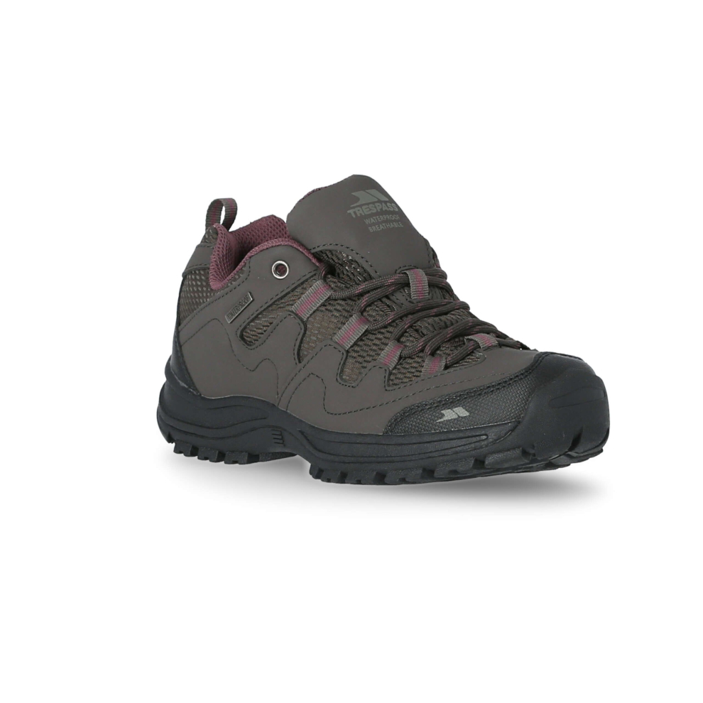 Trespass Women's Waterproof Walking Shoes Mitzi Brown Size 4 - Image 2