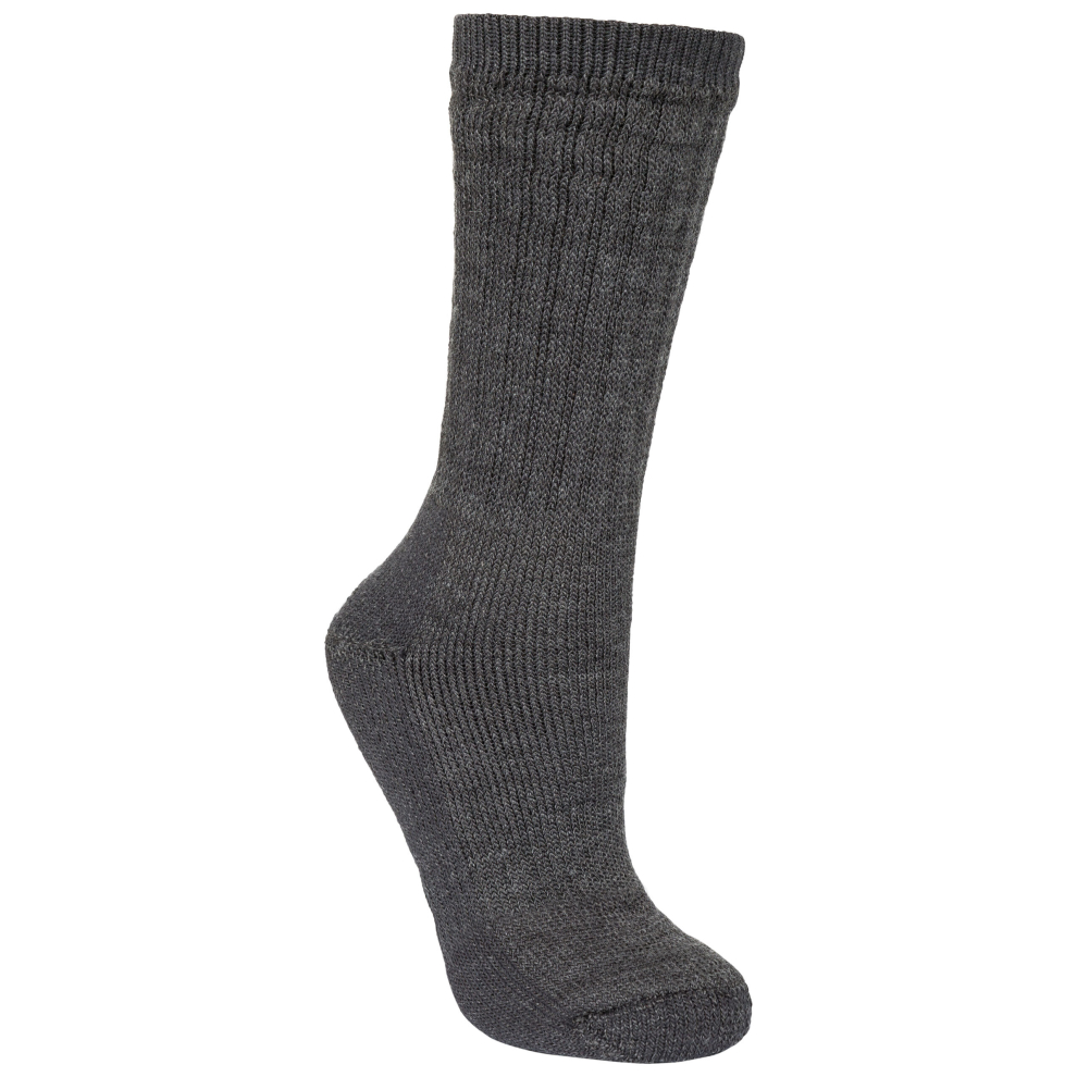 (7/11, Black Marl) Trespass MenS Merino Wool Hiking Socks Stroller