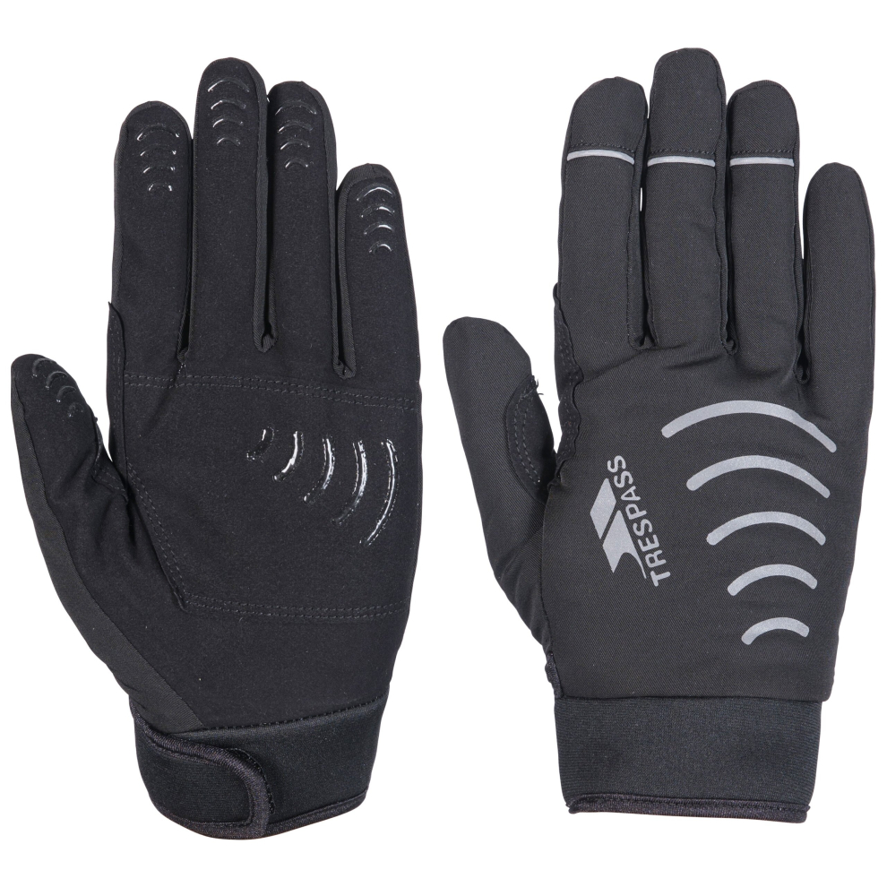 Trespass (Xxl, Black) Adults Running Cycling Gloves Crossover