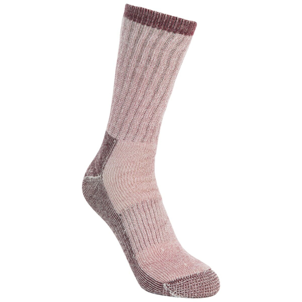 (3/6, Fig Marl) Trespass Womens Walking Socks Premium Springer