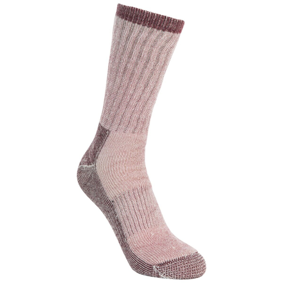 (3/6, Fig Marl) Trespass Womens Walking Socks Premium Springer-image-OPC-PBWZHT2-NEW