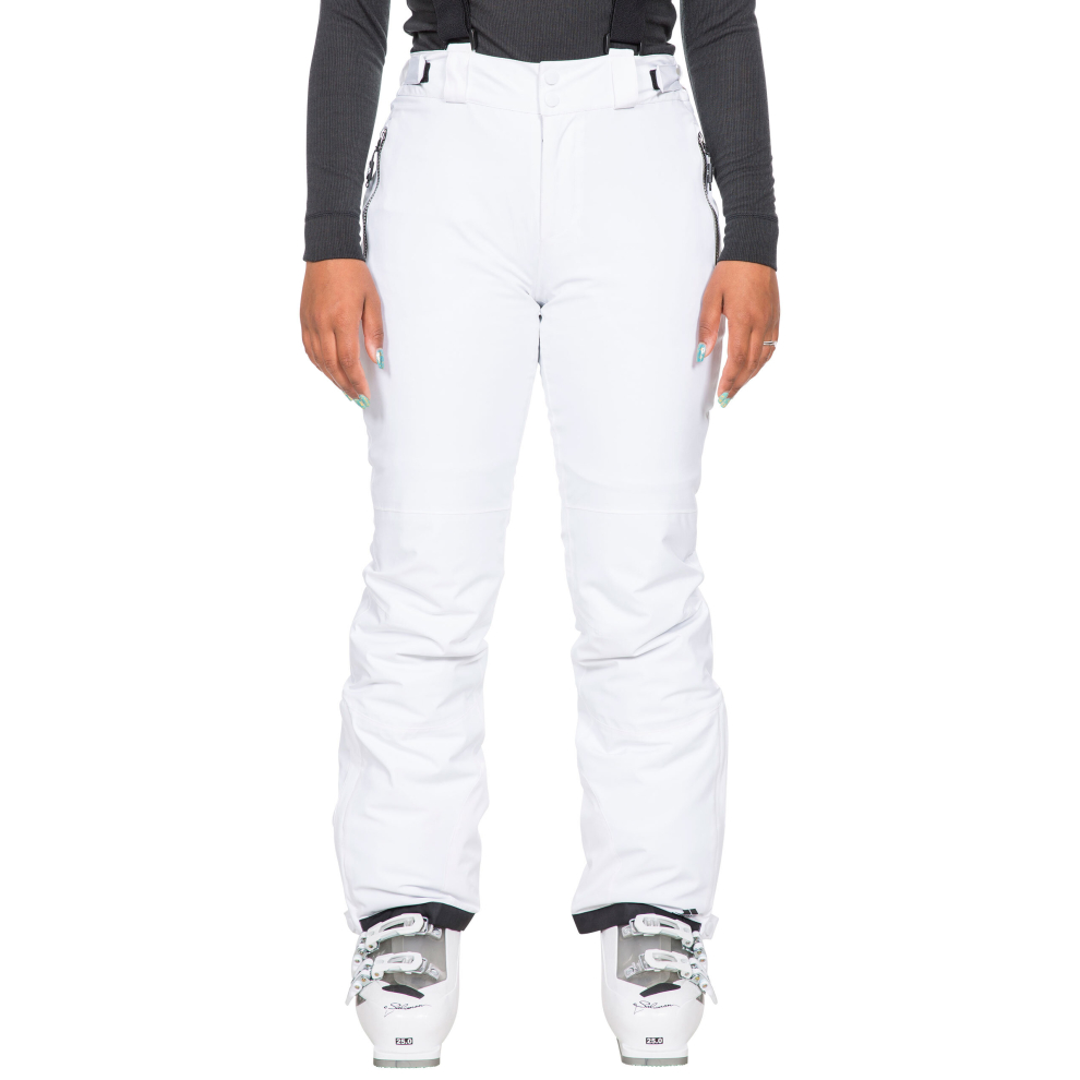 (16, White) Trespass Womens Salopettes Ski Trousers Roseanne