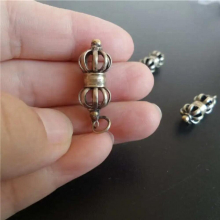 10PCS Tibet 8 lines Cross Dorje Amulet Charms for Man Tibetan Copper Metal Pendants TBP227