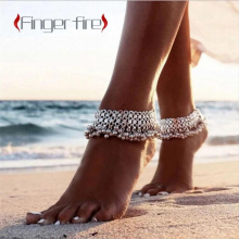 Silver Plated Unique Glitter Womens Anklet Anniversary Gift Beach Party Noble Jewelry