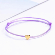 Colourful Rope Chain Heart Anklet Bracelet For Women Men Girls Barefoot Sandals Bracelet Female Jewelry Gift