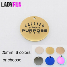 Created With A Purpose Charm Stainless Steel Scripture Faith Bible Charms High Polish Mirror Pendant 10pcs