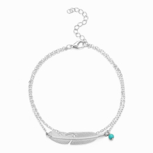 Vintage Leaf Anklets for Women Girls Bohemian Feather Ankle Bracelet Leg Summer Beach Barefoot Foot Chain Ankle Sandal Jewelry