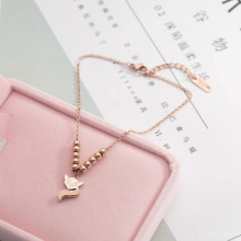 Fox Anklet Chain For Woman Girl Party Gift Rose 316L Stainless Steel Jewelry Not Fade