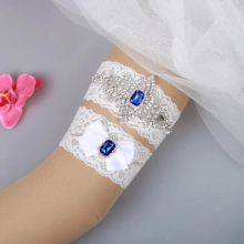 Bridal Garters Rhinestone Crystals Wedding Garters Party Tiaras Baroqu Prom Birthday