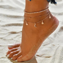 Bohemian Anklet Beach Foot Jewelry Leg Chain Flower Dragonfly anklets For Women Beach Jewelry