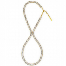 Cubic Zirconia 8 Shape Anklet Summer Women High-heeled Shoes Foot Chain Classic Female Leg Ornament
