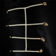 Sexy Multi-Layer Crystal Leg Chain Women Swimming Pool Party Accessories Jewelry
