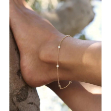 21+3cm AAA+ Cubic Zirconia Woman Anklets Casual/Sporty 925 sterling sillver Women Ankle Bracelet Jewelry