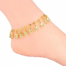 Summer Jewelry Foot Bracelet For Women Gold/Silver Little Bear Anklet Bracelet IA929