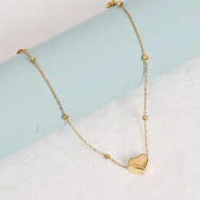 Foot Jewelry Stainless Steel Heart Charm Bracelet Anklet For Women Plated Summer